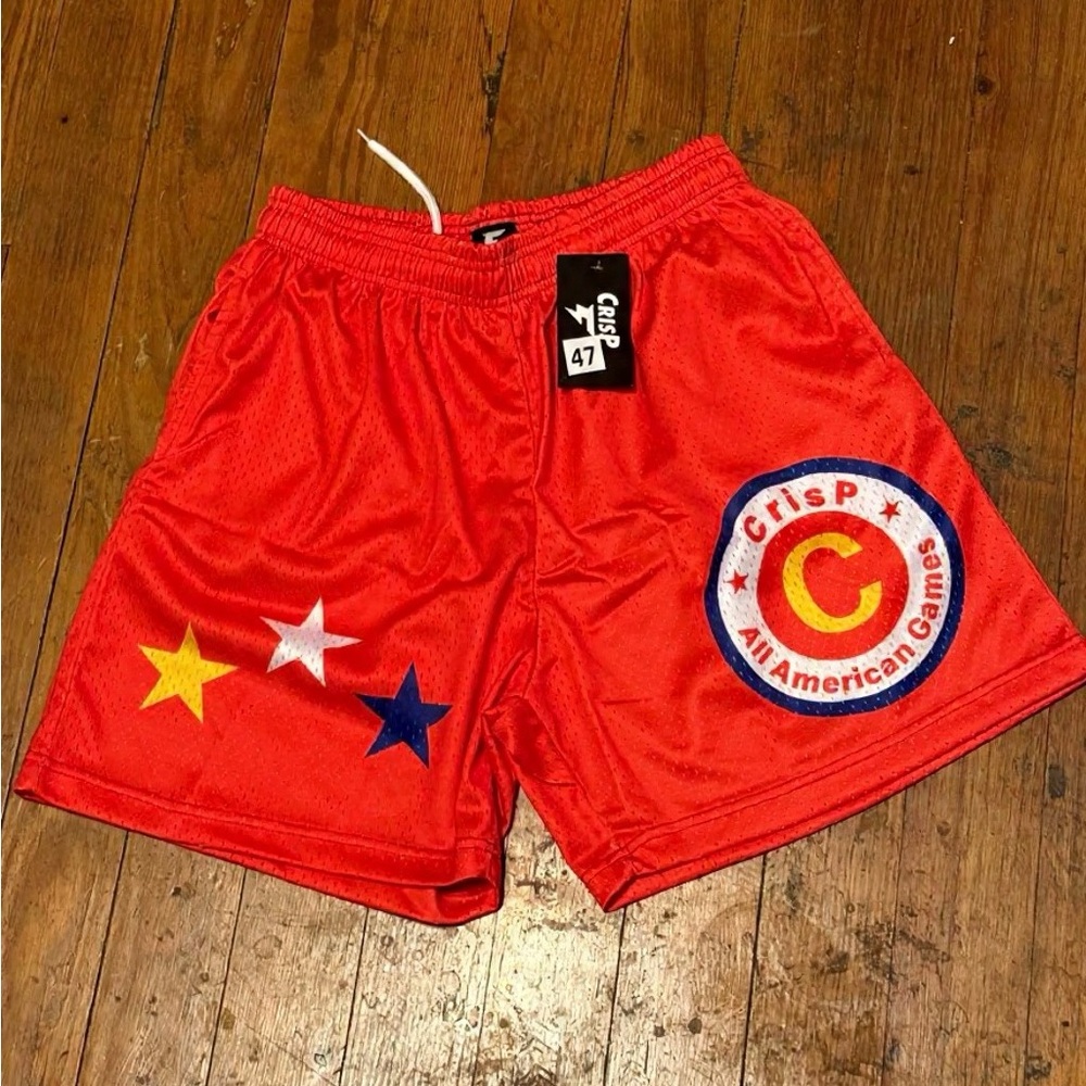NEW WITH TAGS CRISP NYC All-American Games Mesh Basketball Shorts – Men’s Large